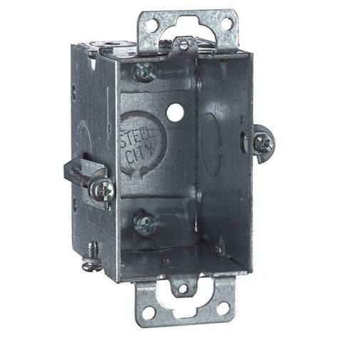 old work metal electrical box drywall no stud|cut in electrical box.